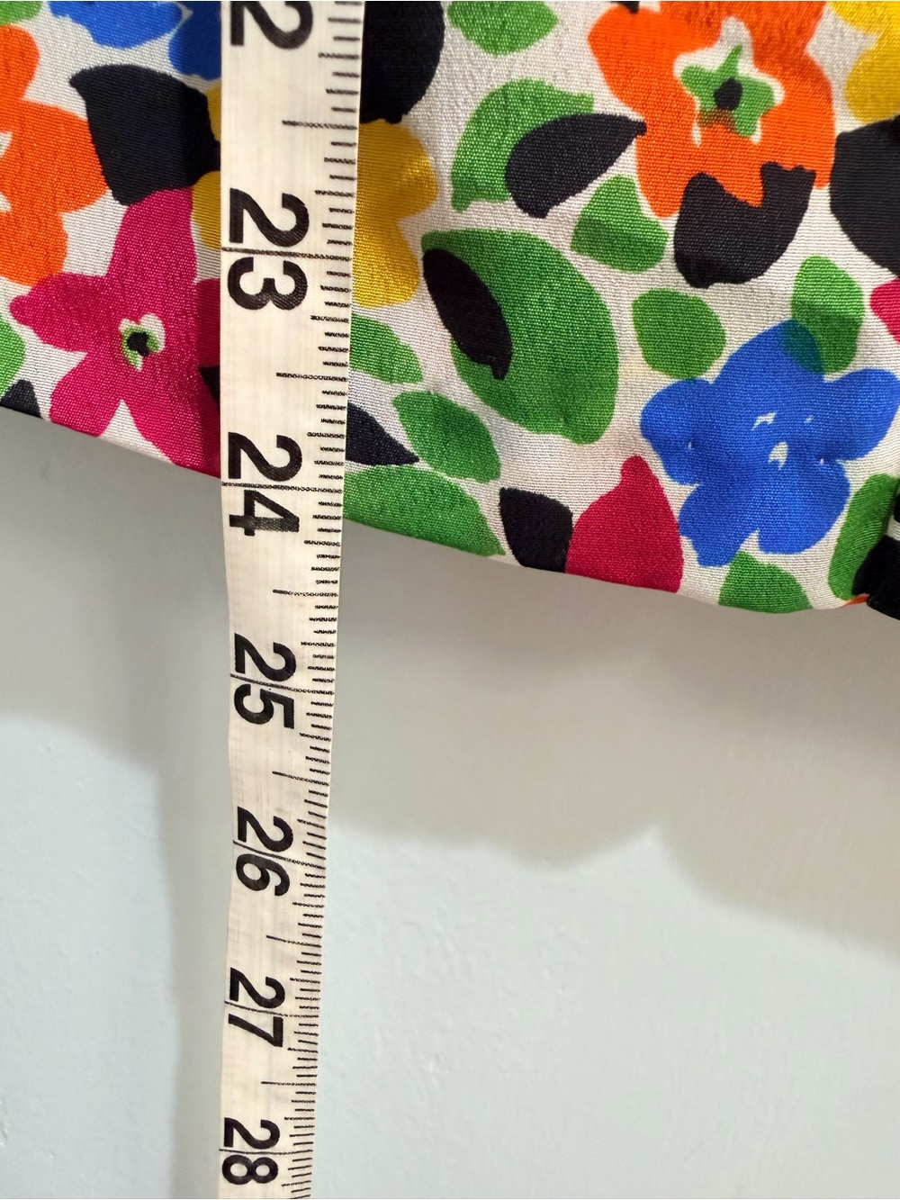 Vintage 80s Counterparts Floral Short Sleeve Blouse Bold Bright Button Back 16 - Picture 11 of 12